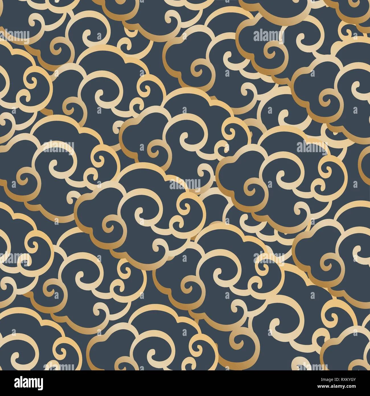 龙虎斗东方祥云纹饰，游戏文化元素展示