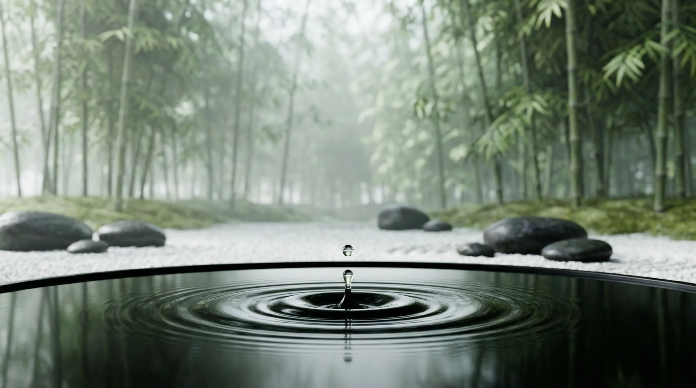 幸运刮刮乐 极简禅意彩票工具矩阵水波涟漪背景